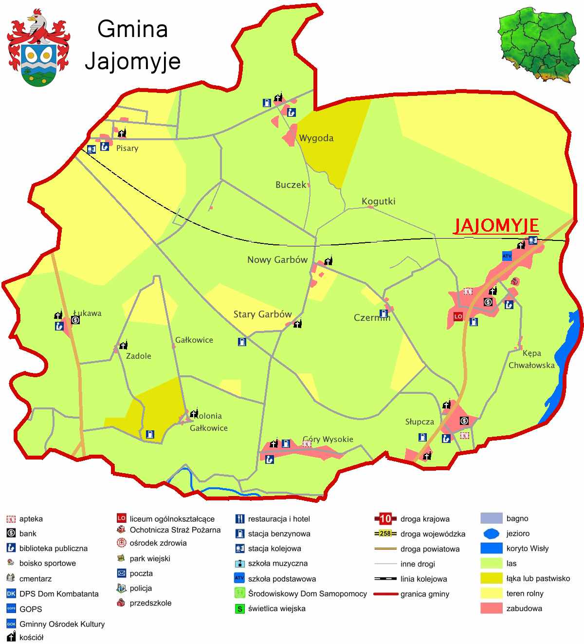 Mapa Gminy Jajomyje